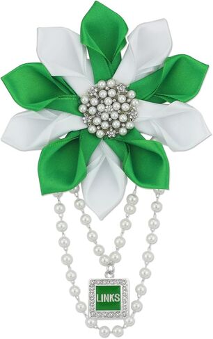 Greek Links Gift for Women Sorority Pearl Flower Brooch Pin Paraphernalia Gift Sisterhood Jewelry for Soror Sister in Saudi Arabia