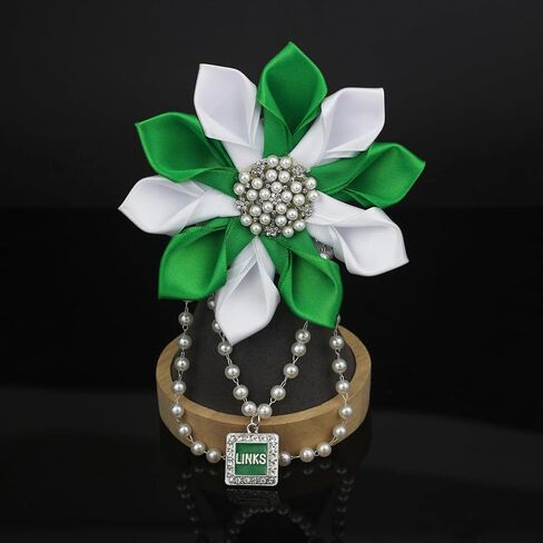 Greek Links Gift for Women Sorority Pearl Flower Brooch Pin Paraphernalia Gift Sisterhood Jewelry for Soror Sister in Saudi Arabia