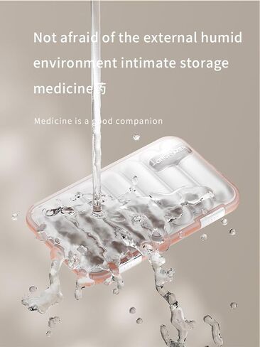 Weekly Pill Organizer, 7 Day Pill Box, Detachable Moisture-Proof Pill Case, Portable Travel Pill Container for Vitamins Fish Oil Compartments Supplements，White, 28 Compartments in Saudi Arabia