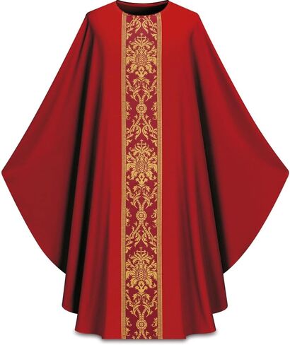عباءات الكنيسة للجنسين مع تطريز ذهبي - رداء كاثوليكي برقبة دائرية للكاهن والمحتفل in Kuwait