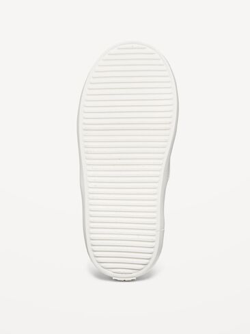 حذاء رياضي من الجلد الصناعي من الدانتيل المطاطي للجنسين من Old Navy للأطفال الصغار - كريمي in Kuwait