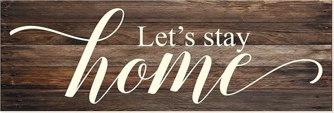 لافتة حائط لبيت المزرعة من الخشب الريفي من Let's Stay Home in Saudi Arabia