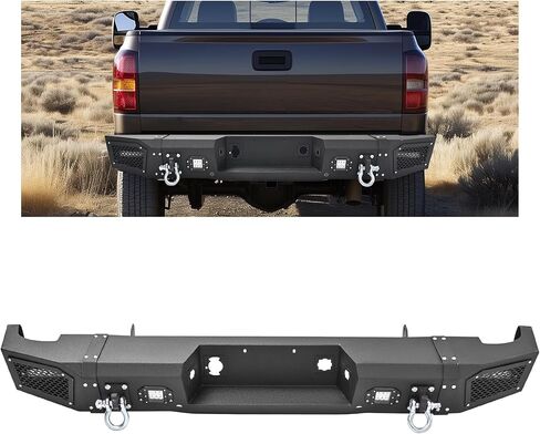 kuafu الخلفي المصد متوافق مع 1999-2007 Chevy Silverado GMC Sierra 2500 3500 HD w/LED LID in Kuwait