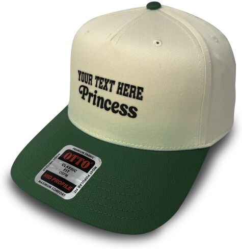 Custom 5 Panels Hat for Women Two Tone Vintage Cap Princess Daughter F Personalized Ladies Baseball Hats in Saudi Arabia