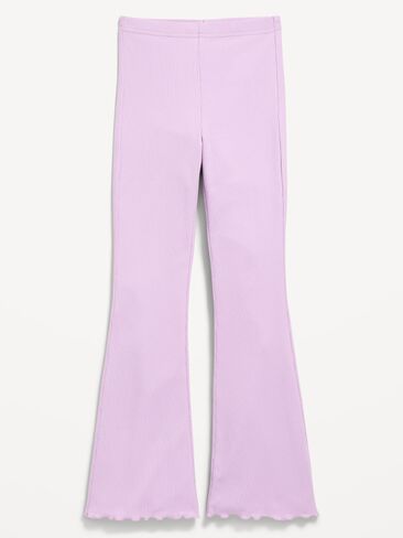 Old Navy High-Waisted Ribbed Flared Leggings for Girls - Clary Sage in Saudi Arabia