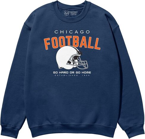 Printbox Originals Chicago Go Hard Go Home sweatshirts, Everyday Sports Sweater, Football Jumper for Women Men in Saudi Arabia