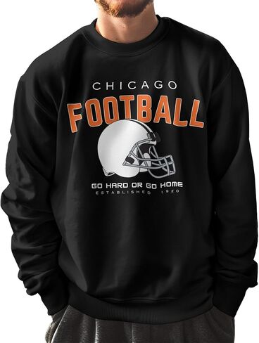 Printbox Originals Chicago Go Hard Go Home sweatshirts, Everyday Sports Sweater, Football Jumper for Women Men in Saudi Arabia