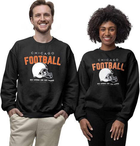 Printbox Originals Chicago Go Hard Go Home sweatshirts, Everyday Sports Sweater, Football Jumper for Women Men in Saudi Arabia
