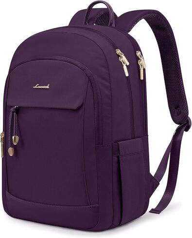 LoveVook Laptop Backpack for Women ، 15.6 بوصة مضادة للسرقة ، حقائب الظهر الكلية مع مقصورة كمبيوتر محمول ، حزمة كبيرة من اليومية لأجهزة الكمبيوتر السوداء المقاومة للماء للعمل الأساسي in Kuwait