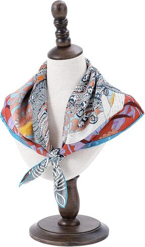 وشاح مربع من حرير التوت 100% من SusanSilk للنساء، وشاح فاخر منسوج خصيصًا مقاس 25.6 بوصة × 25.6 بوصة، ملفوف يدويًا، جاهز للهدايا in Saudi Arabia