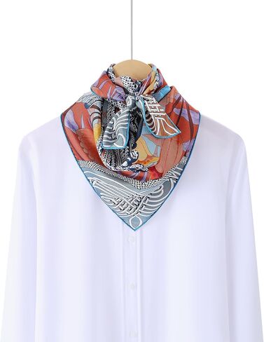 وشاح مربع من حرير التوت 100% من SusanSilk للنساء، وشاح فاخر منسوج خصيصًا مقاس 25.6 بوصة × 25.6 بوصة، ملفوف يدويًا، جاهز للهدايا in Saudi Arabia