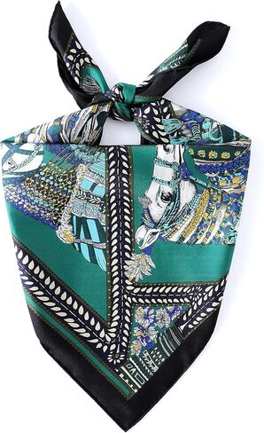 وشاح مربع من حرير التوت 100% من SusanSilk للنساء، وشاح فاخر منسوج خصيصًا مقاس 25.6 بوصة × 25.6 بوصة، ملفوف يدويًا، جاهز للهدايا in Saudi Arabia