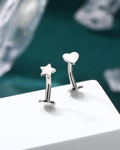 COCHARM Floating Belly Button Rings 14G 8MM G23 Solid Titanium Belly Navel Rings for Women Internally Thread Navel Piercing Jewelry in Saudi Arabia