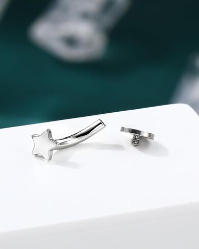 COCHARM Floating Belly Button Rings 14G 8MM G23 Solid Titanium Belly Navel Rings for Women Internally Thread Navel Piercing Jewelry in Saudi Arabia