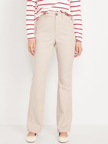 Old Navy High-Waisted Uniform Boot-Cut Pants - A Stone's Throw in Saudi Arabia