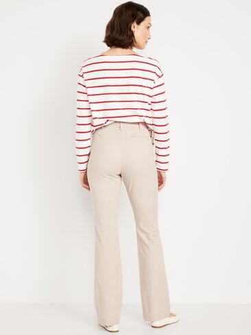 Old Navy High-Waisted Uniform Boot-Cut Pants - A Stone's Throw in Saudi Arabia