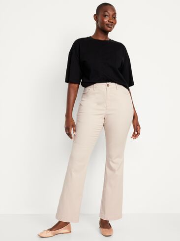 Old Navy High-Waisted Uniform Boot-Cut Pants - A Stone's Throw in Saudi Arabia