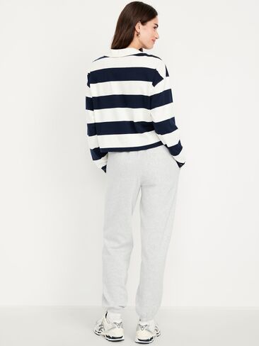 بنطال رياضي SoComfy Jogger عالي الخصر من Old Navy - رمادي فاتح منقط in Saudi Arabia
