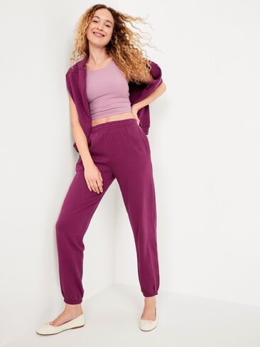 بنطال رياضي SoComfy Jogger عالي الخصر من Old Navy - Madder Root in Saudi Arabia
