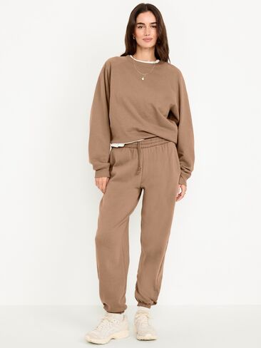 بنطال رياضي SoComfy Jogger عالي الخصر من Old Navy - DRIFTWOOD in Saudi Arabia