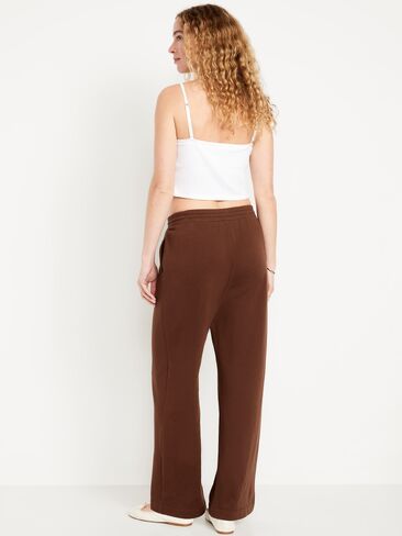 Old Navy High-Waisted SoComfy Wide-Leg Sweatpants - Tannin Brown in Saudi Arabia