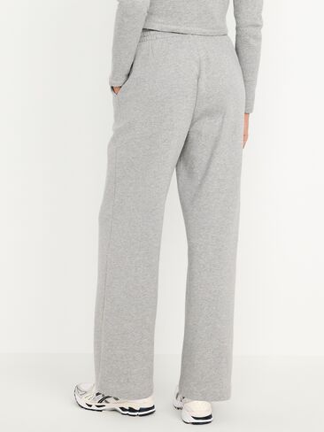 Old Navy High-Waisted SoComfy Wide-Leg Sweatpants - Heather Gray in Saudi Arabia