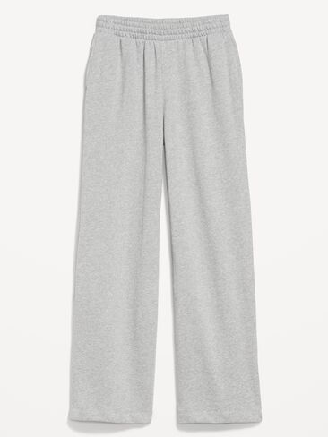 Old Navy High-Waisted SoComfy Wide-Leg Sweatpants - Heather Gray in Saudi Arabia