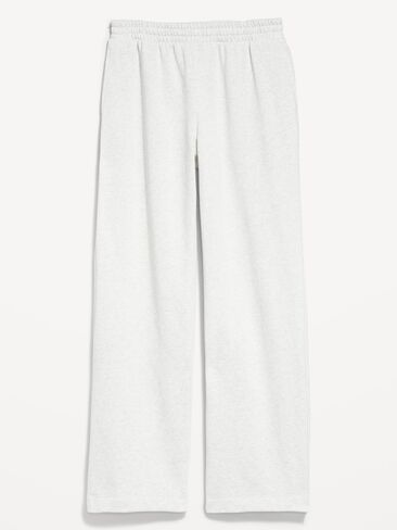 Old Navy بنطال رياضي عالي الخصر SoComfy واسع الساق - رمادي فاتح منقط in Saudi Arabia
