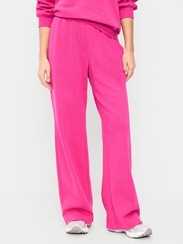 بنطال رياضي واسع الأرجل عالي الخصر من Old Navy - DRAGONFRUIT in Saudi Arabia