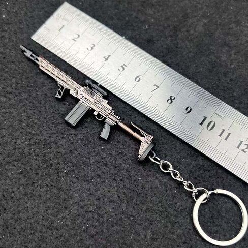 9cm Mini MK14 بندقية هجومية نموذج سلسلة المفاتيح قلادة جمع in Kuwait