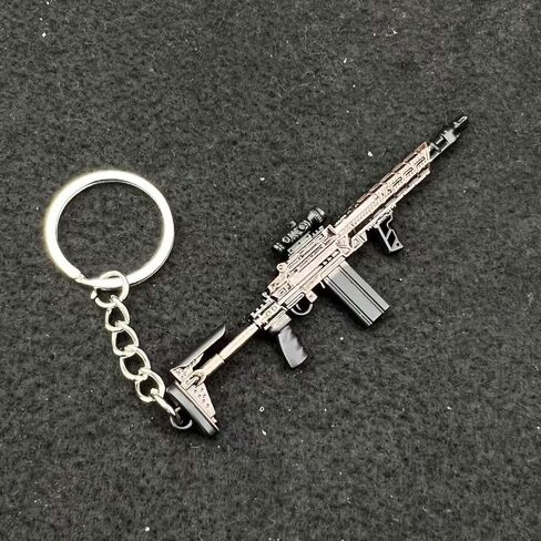 9cm Mini MK14 بندقية هجومية نموذج سلسلة المفاتيح قلادة جمع in Kuwait