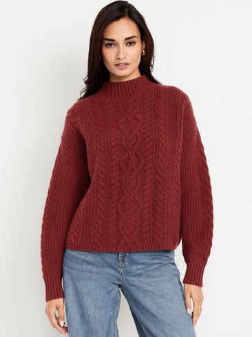 سترة SoSoft ذات رقبة وهمية من Old Navy - UMBER EARTH in Kuwait