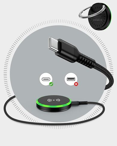 Magsafe Wireless Charger 15W وسادة الشحن السريع - الشاحن المغناطيسي Cargador Mag Safe Inalámbricofor iPhone 16e 16 Pro Max 16Pro/15/14/13/12 Pro Max Mini Plus & Airpods Pro Apple Charge in Kuwait