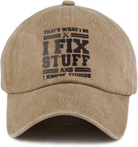 Cotton Baseball Cap Adjustable - Mens Gifts Ideas for Birthday, Dad Cap, Washed Dad Hat, Vintage Baseball Hat in Saudi Arabia