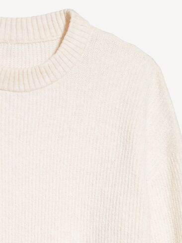 Old Navy SoSoft Crew-Neck Tunic Sweater - CHALK HEATHER in Saudi Arabia