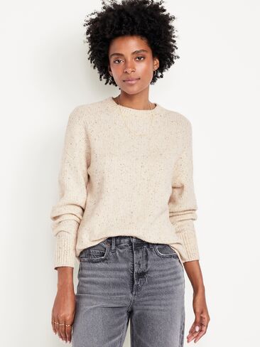 Old Navy SoSoft Crew-Neck Tunic Sweater - Howlite in Saudi Arabia
