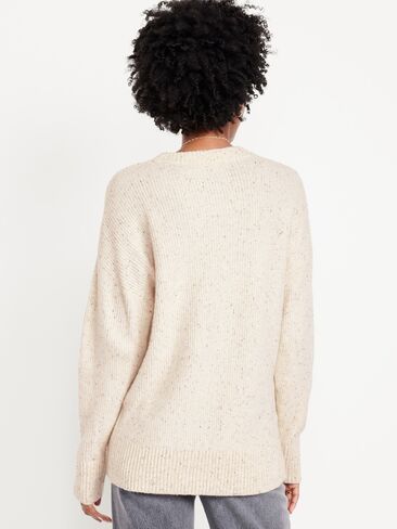 Old Navy SoSoft Crew-Neck Tunic Sweater - Howlite in Saudi Arabia