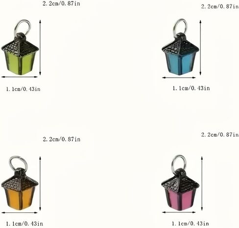 6 Pieces Luminescent Lantern Ornament, Bonsai Mini Figurine for Garden & Home Decor in Saudi Arabia