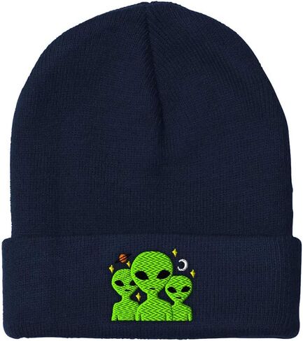 Custom Beanies for Men Alien Group Embroidery Humor Saying Winter Hats for Women Acrylic Skull Cap 1 Size in Saudi Arabia