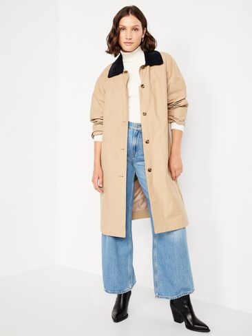 سترة ذات ياقة مدورة مضلعة من SoSoft Lite من Old Navy - لون هيذر الطباشيري in Kuwait