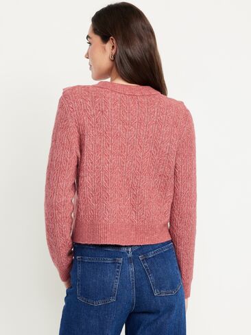 سترة قصيرة مكشكشة من مزيج الصوف من Old Navy - MAUVEROSE in Kuwait