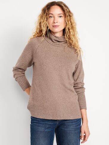Old Navy SoSoft Turtleneck Sweater - DRIFTWOOD HEATHER in Saudi Arabia