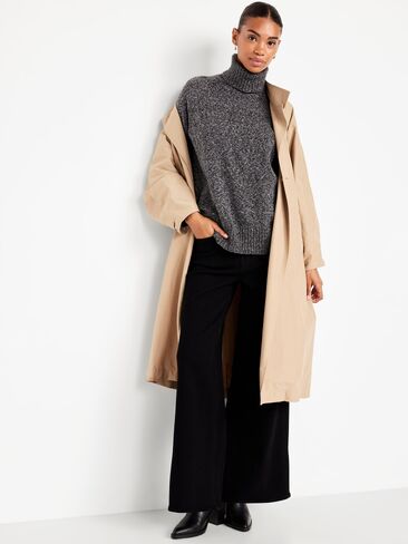 سترة تونيك بياقة مدورة SoSoft من Old Navy - مارل أسود in Saudi Arabia