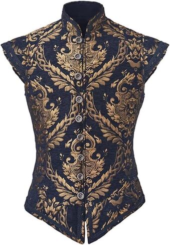 سترة دياجوسا كوس الرجالية تيودور دوبلت سترة فيكتورية القرون الوسطى وعصر النهضة تيودور الأمير الملك زي رن فير جيركين سترة صدرية in Kuwait