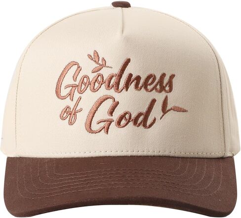 MIRMARU Christian Theme 5 Panel Embroidered Cotton Trucker Hat with Inspirational Faith Sayings for Men and Women in Saudi Arabia
