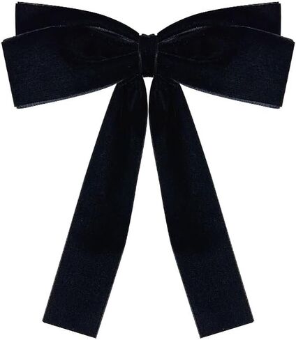 Long Velvet Bow Brooch Pre-Tied Bowknot Neck Tie Brooches Pin Fabric Ribbon Collar Lapel Pins Clip Dress Suit Shirts Bouquet Corsage Dainty Jewelry for Women Girls Wedding Birthday Prom Party in Saudi Arabia
