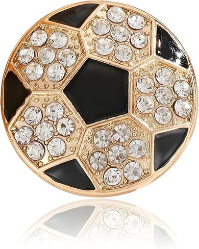 Dreuyet Rhinestone Football Brooche Pin for Women Men Shinny Crystal American Football Rugby Sport Lapel Pins Charm Suit Shirt Hat Bags Backpacks Accessories Game Day Team Jewelry Gifts in Saudi Arabia