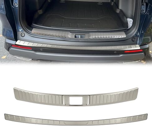 واقي المصد الخلفي متوافق مع Toyota Sienna 2025 2024 2023 2022 2021 غلاف صفيحة العتبة المصد يقطع الفولاذ المقاوم للصدأ 2 PCS in Kuwait