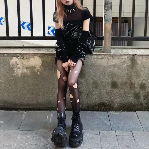 AZAGNEEM women platform Goth Ankle Boots with Studded Buckle Lace up Chunky Block Heels Lug Sole Punk Motorcycle Combat Boots Round Toe Waterproof Chunky Wedge Heel Rave Short Booties in Saudi Arabia