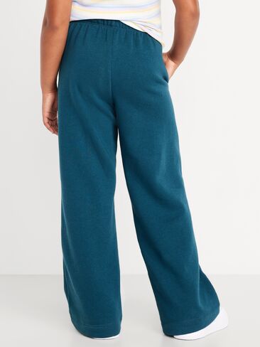 بنطال رياضي من الصوف عالي الخصر وواسع الساق للفتيات من Old Navy Favorite - Show And Teal in Saudi Arabia